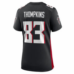 Deven Thompkins Atlanta Falcons Women's Team Game Jersey - Black Jerseys
