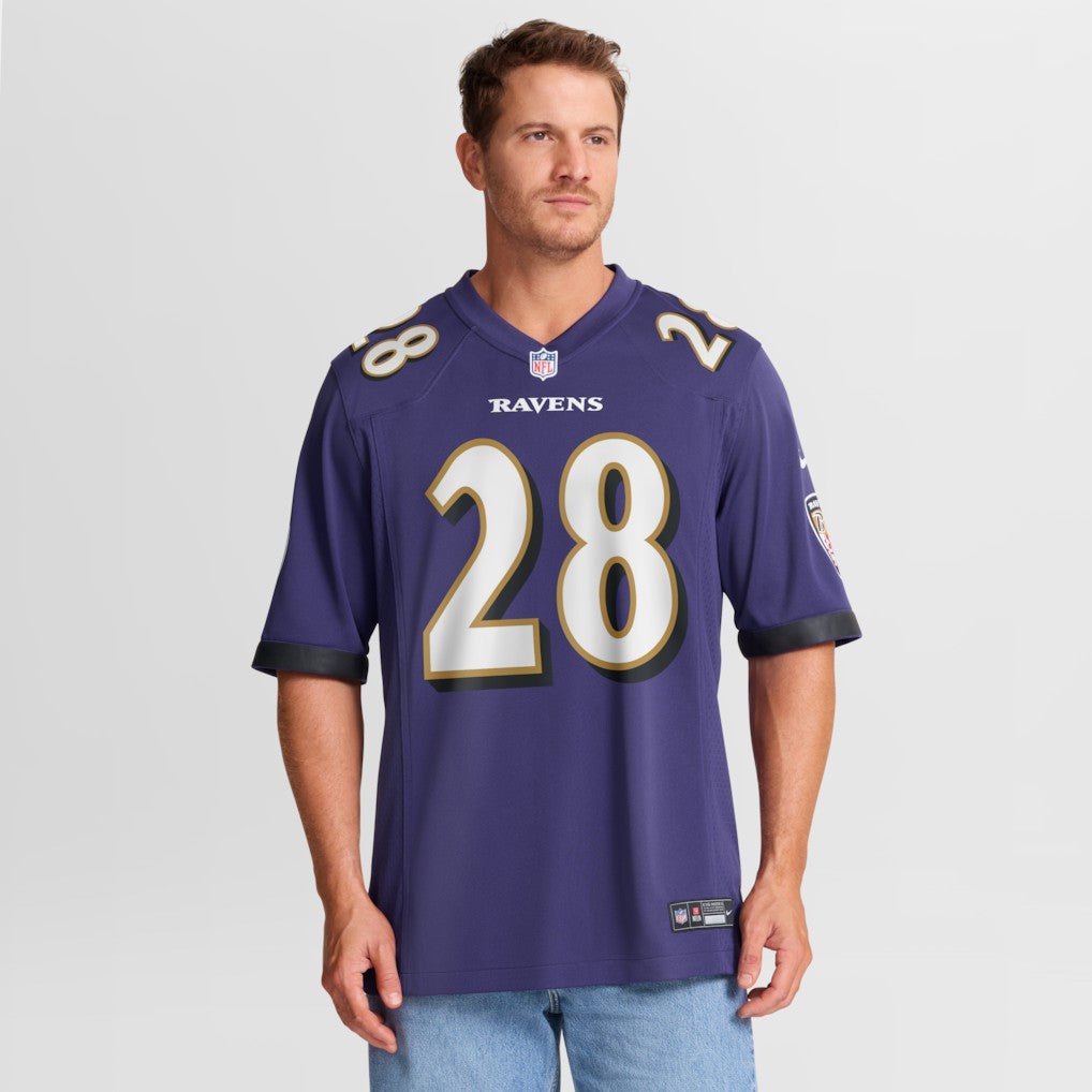 Taven Bryan Baltimore Ravens Team Game Jersey - Purple Jerseys
