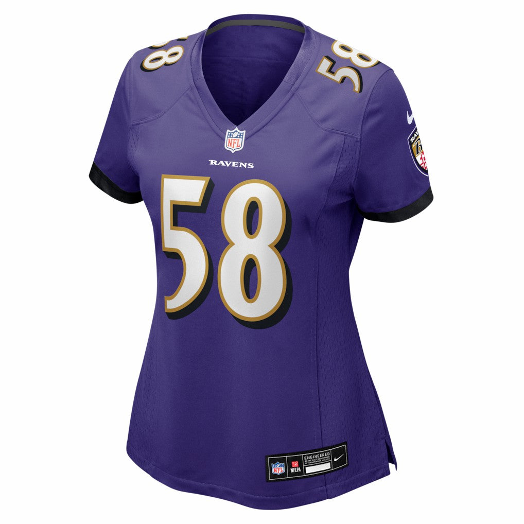 Taven Bryan Baltimore Ravens Women's Team Game Jersey - Purple Jerseys
