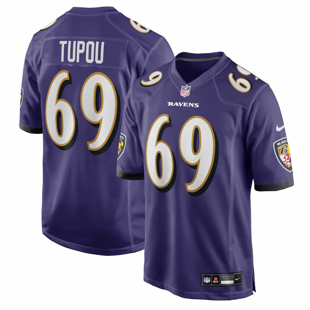 Josh Tupou Baltimore Ravens Team Game Jersey - Purple Jerseys