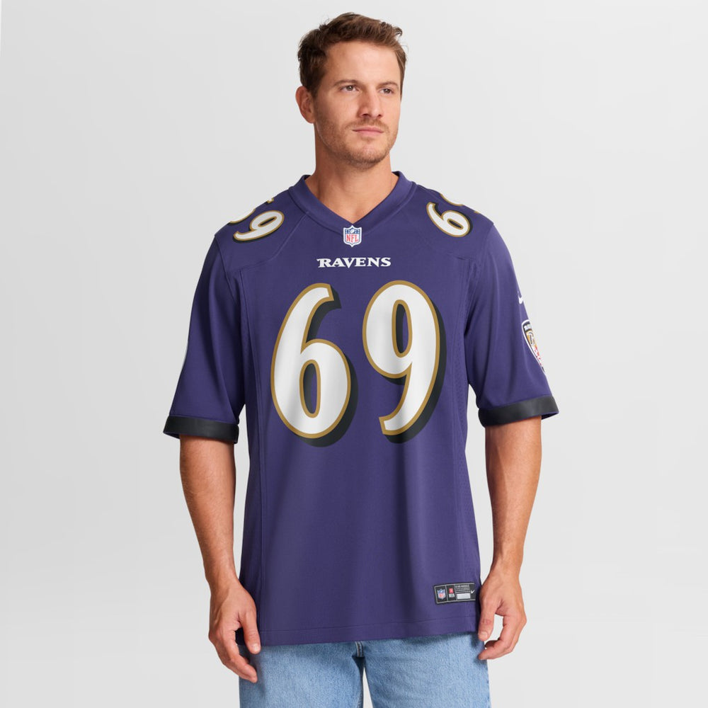 Josh Tupou Baltimore Ravens Team Game Jersey - Purple Jerseys