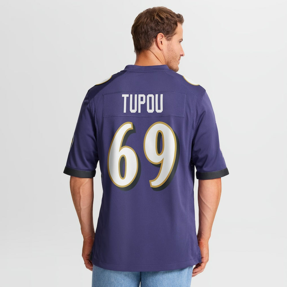 Josh Tupou Baltimore Ravens Team Game Jersey - Purple Jerseys