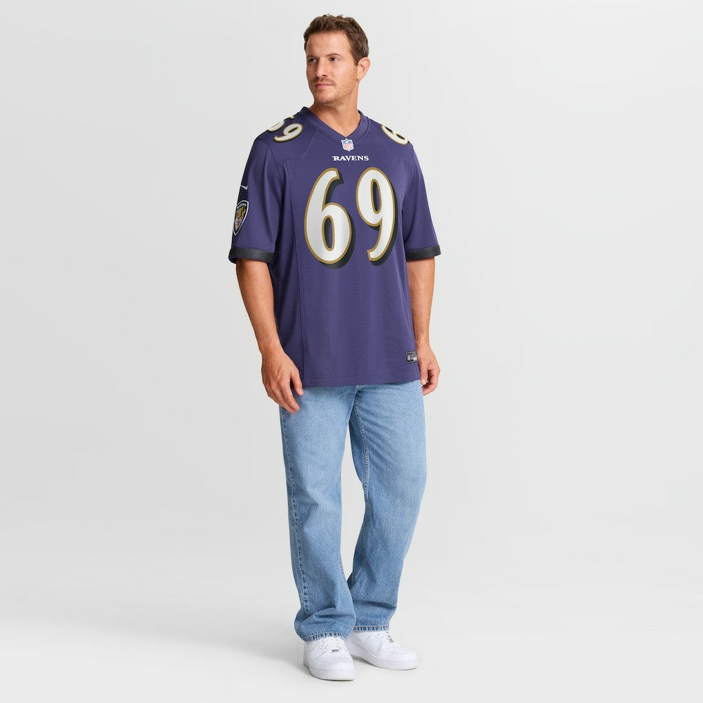 Josh Tupou Baltimore Ravens Team Game Jersey - Purple Jerseys