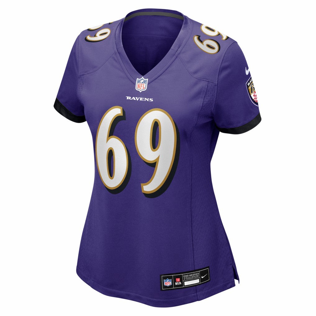 Josh Tupou Baltimore Ravens Women's Team Game Jersey - Purple Jerseys