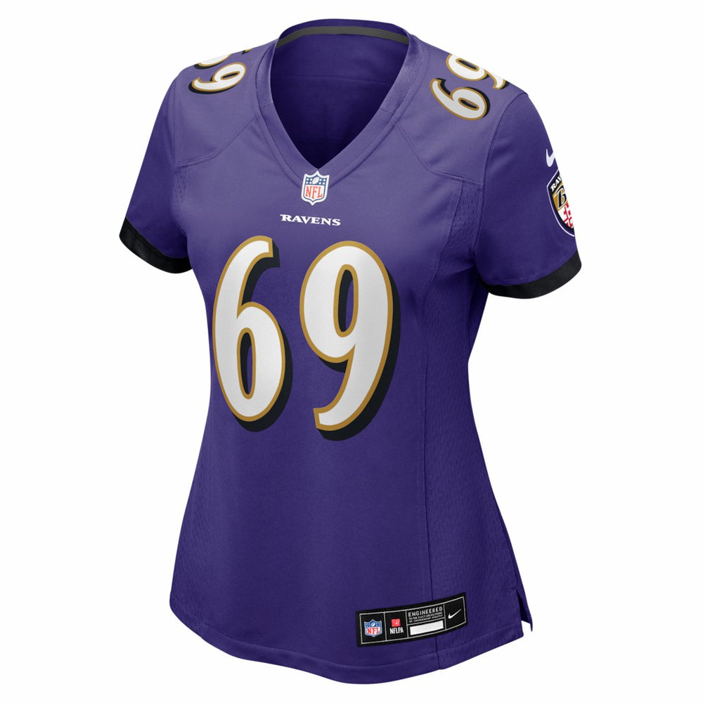 Josh Tupou Baltimore Ravens Women's Team Game Jersey - Purple Jerseys