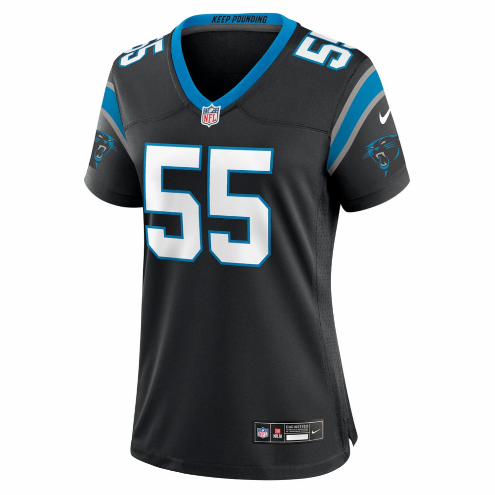 Maema Njongmeta Carolina Panthers Women's Team Game Jersey - Black Jerseys