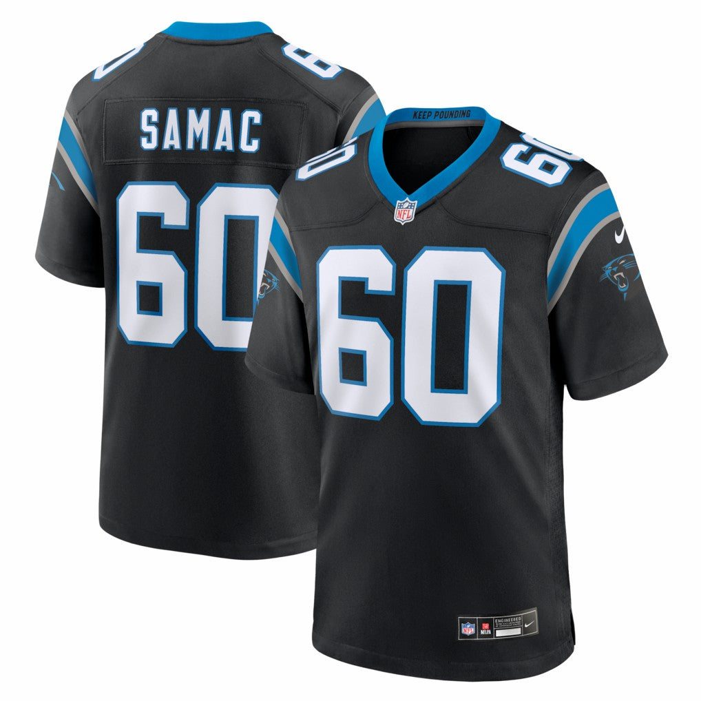 Nick Samac Carolina Panthers Team Game Jersey - Black Jerseys