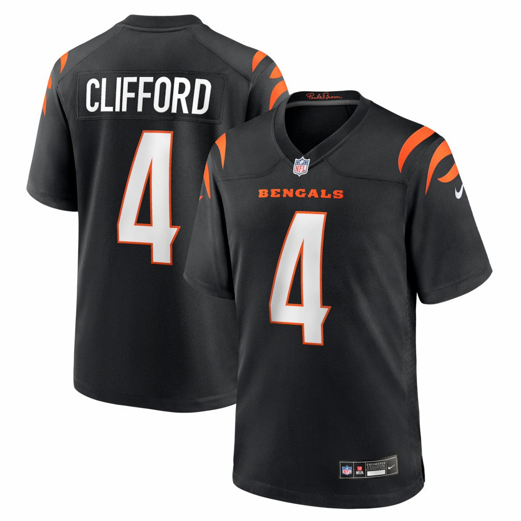Sean Clifford Cincinnati Bengals Team Game Jersey - Black Jerseys
