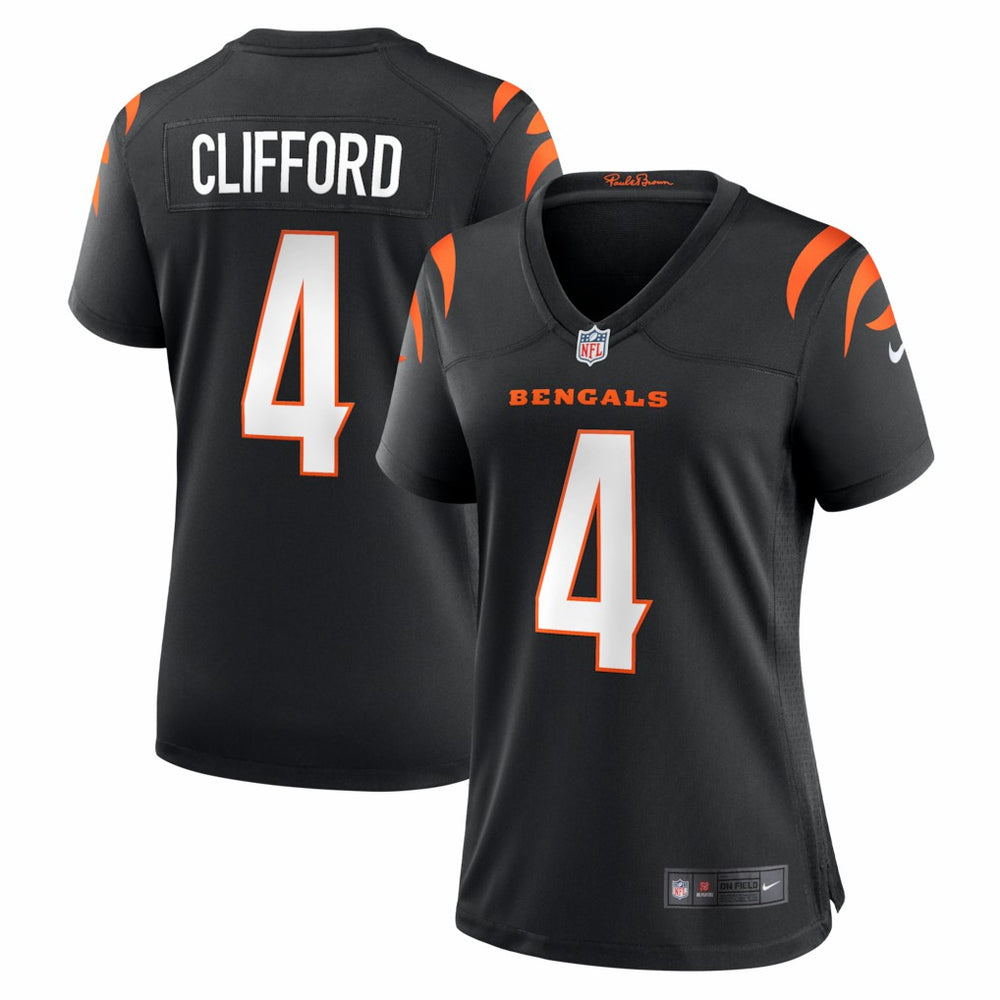 Sean Clifford Cincinnati Bengals Women's Team Game Jersey - Black Jerseys