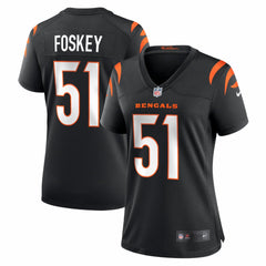 Isaiah Foskey Cincinnati Bengals Women's Team Game Jersey - Black Jerseys