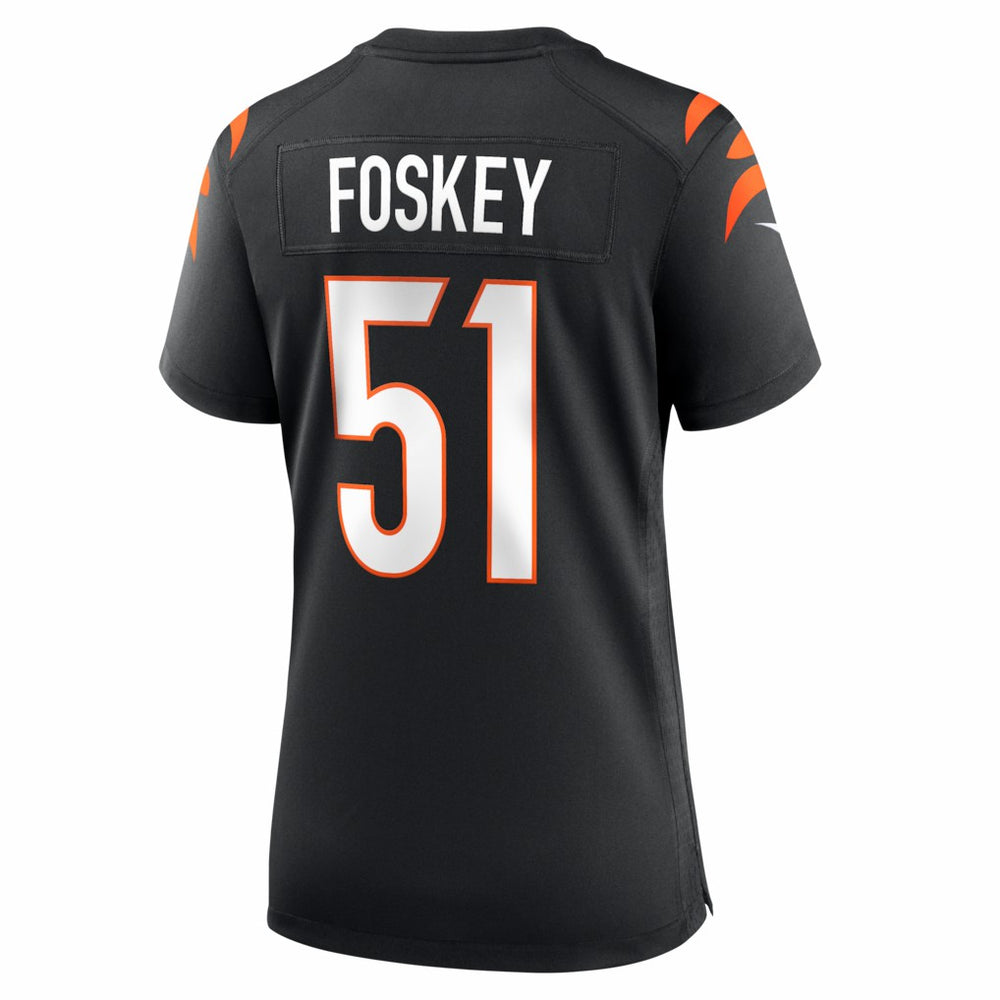 Isaiah Foskey Cincinnati Bengals Women's Team Game Jersey - Black Jerseys
