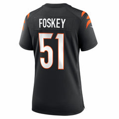 Isaiah Foskey Cincinnati Bengals Women's Team Game Jersey - Black Jerseys