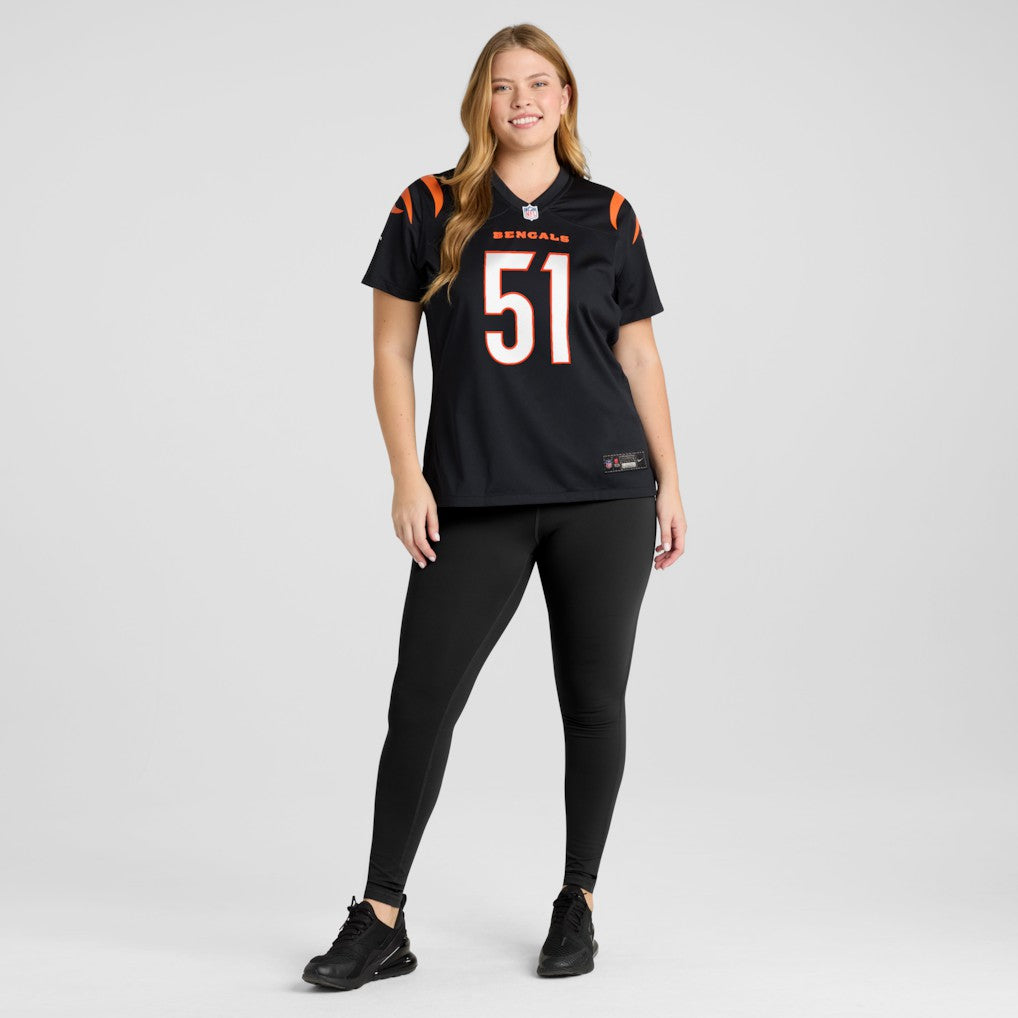 Isaiah Foskey Cincinnati Bengals Women's Team Game Jersey - Black Jerseys