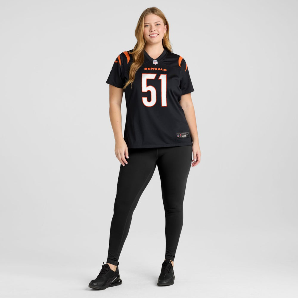 Isaiah Foskey Cincinnati Bengals Women's Team Game Jersey - Black Jerseys