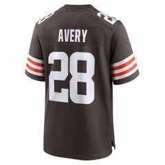 Tre Avery Cleveland Browns Team Game Jersey - Brown Jerseys