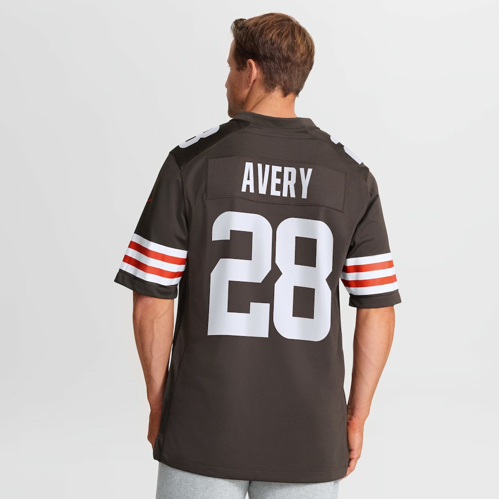 Tre Avery Cleveland Browns Team Game Jersey - Brown Jerseys