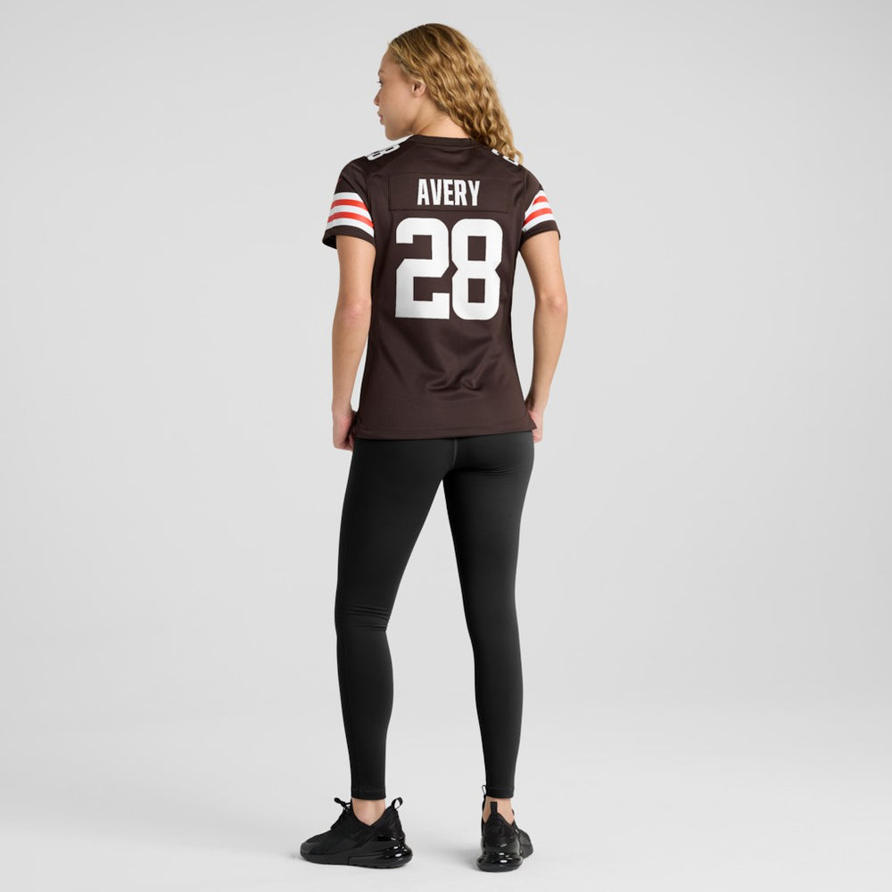 Tre Avery Cleveland Browns Women's Team Game Jersey - Brown Jerseys