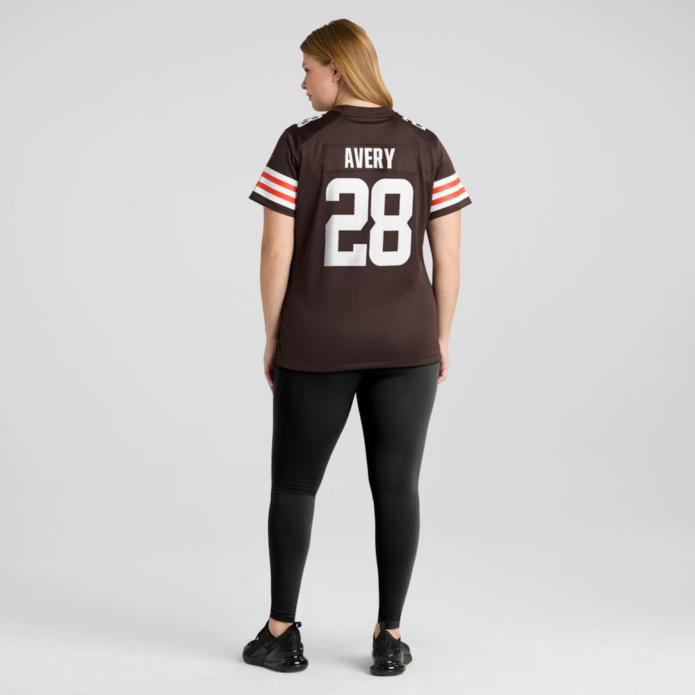 Tre Avery Cleveland Browns Women's Team Game Jersey - Brown Jerseys