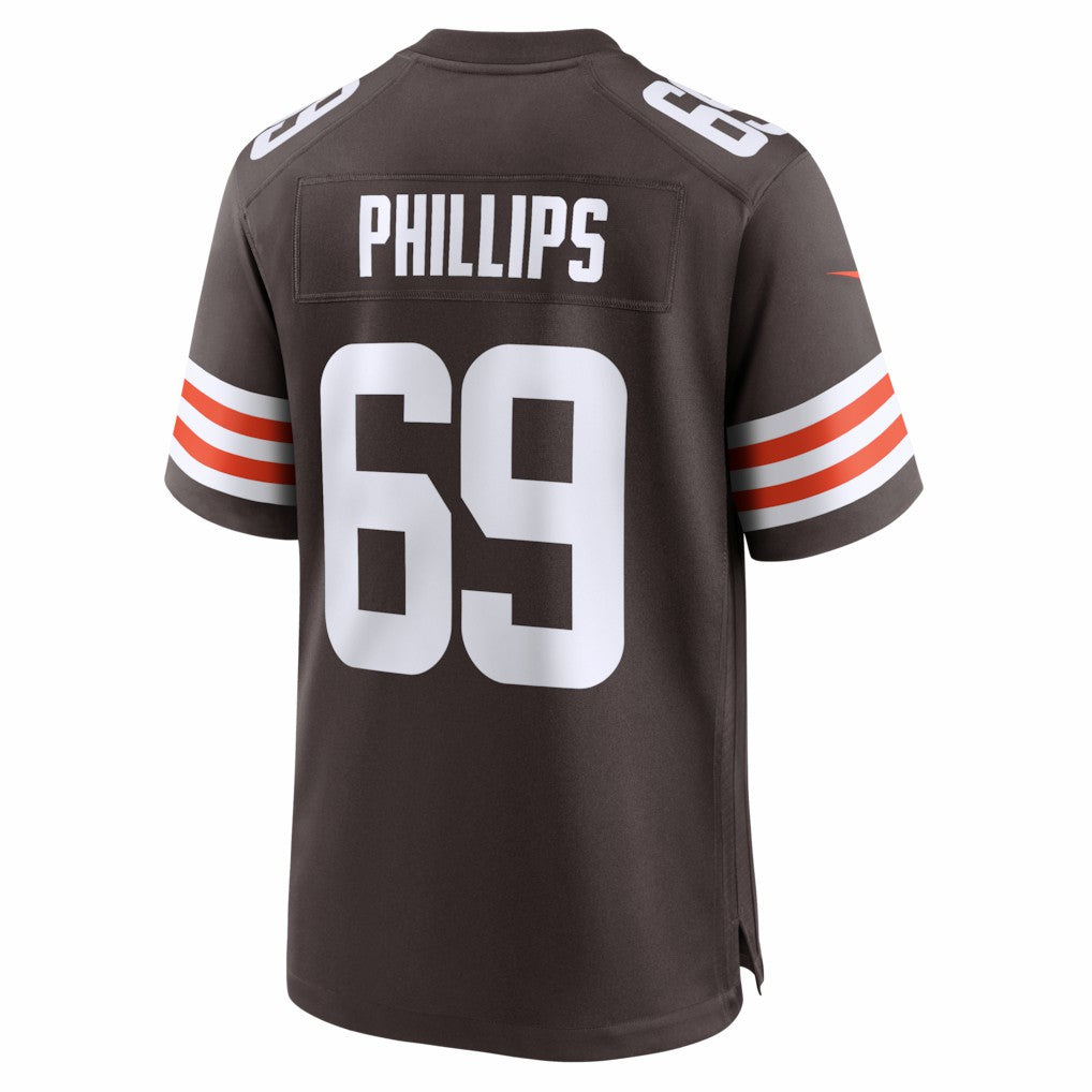 Tyre Phillips Cleveland Browns Team Game Jersey - Brown Jerseys