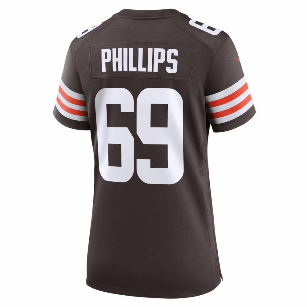 Tyre Phillips Cleveland Browns Women's Team Game Jersey - Brown Jerseys