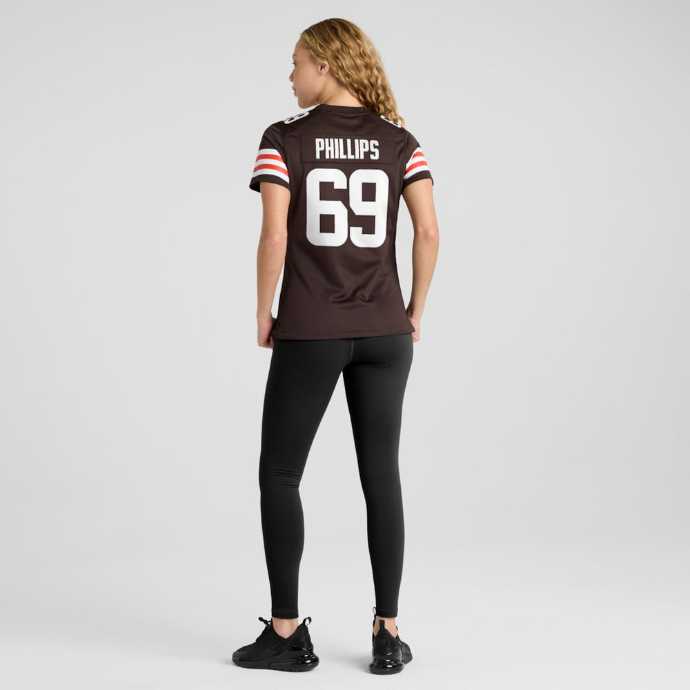 Tyre Phillips Cleveland Browns Women's Team Game Jersey - Brown Jerseys