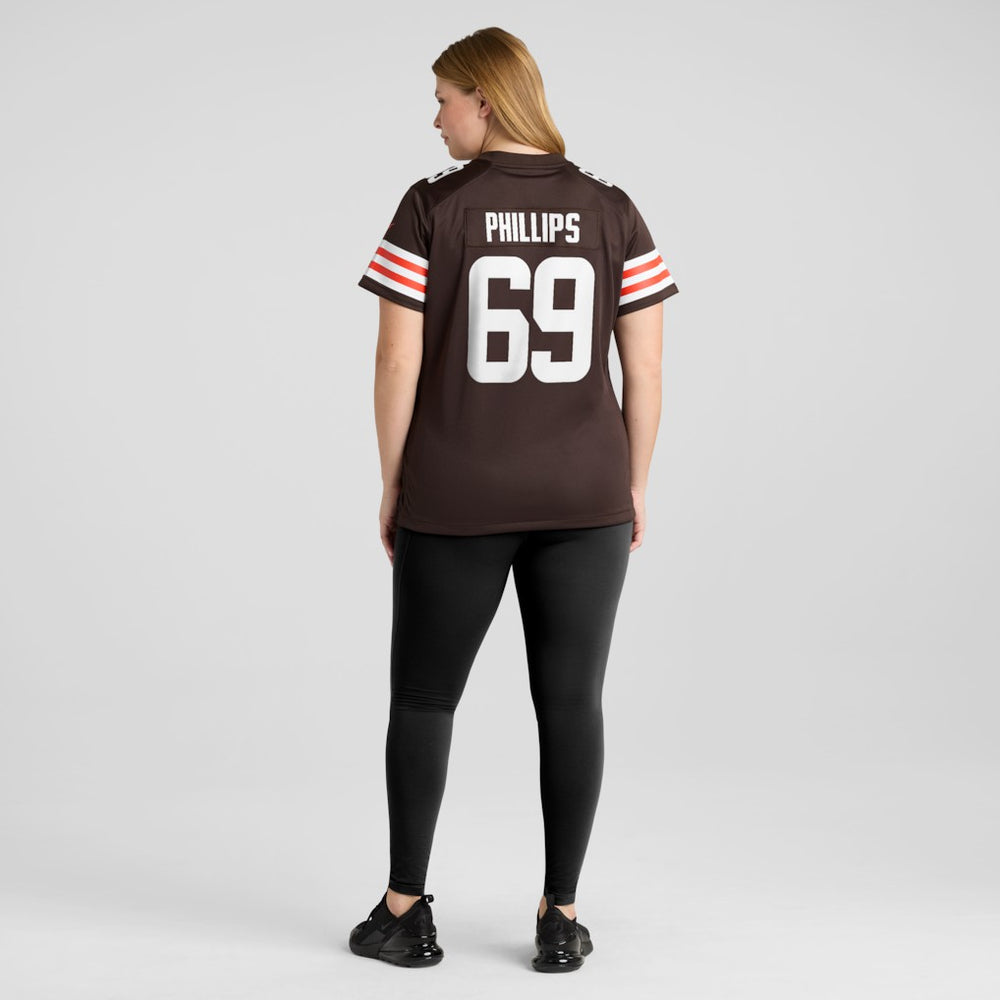 Tyre Phillips Cleveland Browns Women's Team Game Jersey - Brown Jerseys