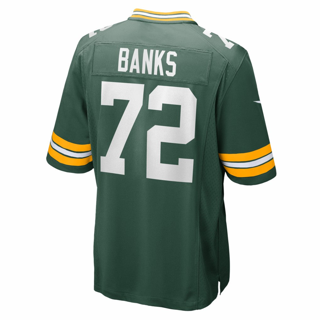 Brant Banks Green Bay Packers Team Game Jersey - Green Jerseys