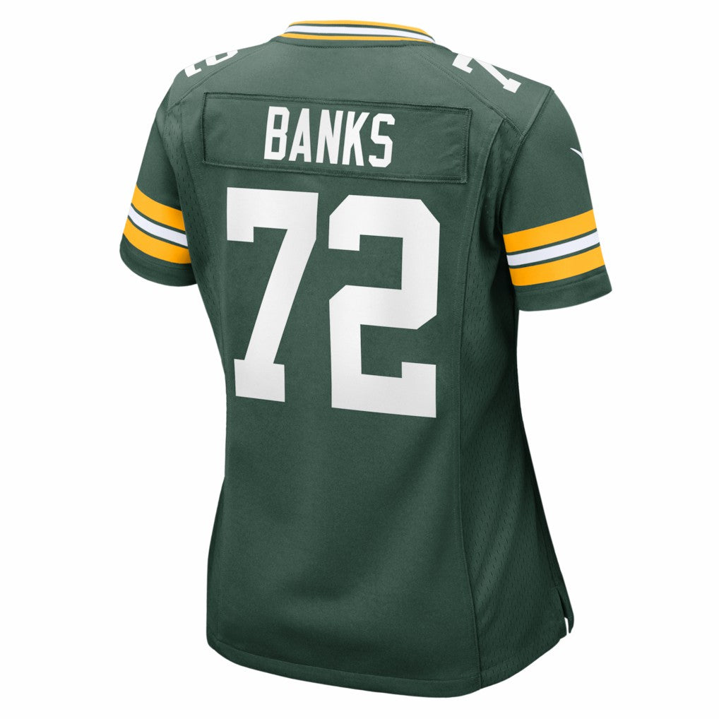 Brant Banks Green Bay Packers Women's Team Game Jersey - Green Jerseys