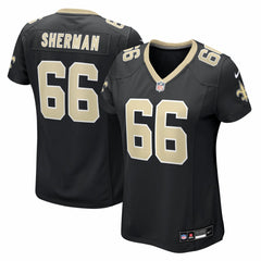 William Sherman New Orleans Saints Women's Team Game Jersey - Black Jerseys