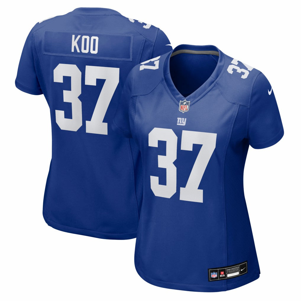 Younghoe Koo New York Giants Women's Team Game Jersey - Royal Jerseys