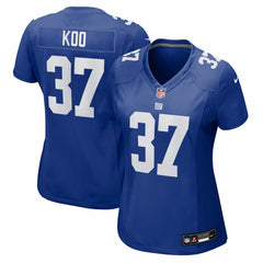 Younghoe Koo New York Giants Women's Team Game Jersey - Royal Jerseys