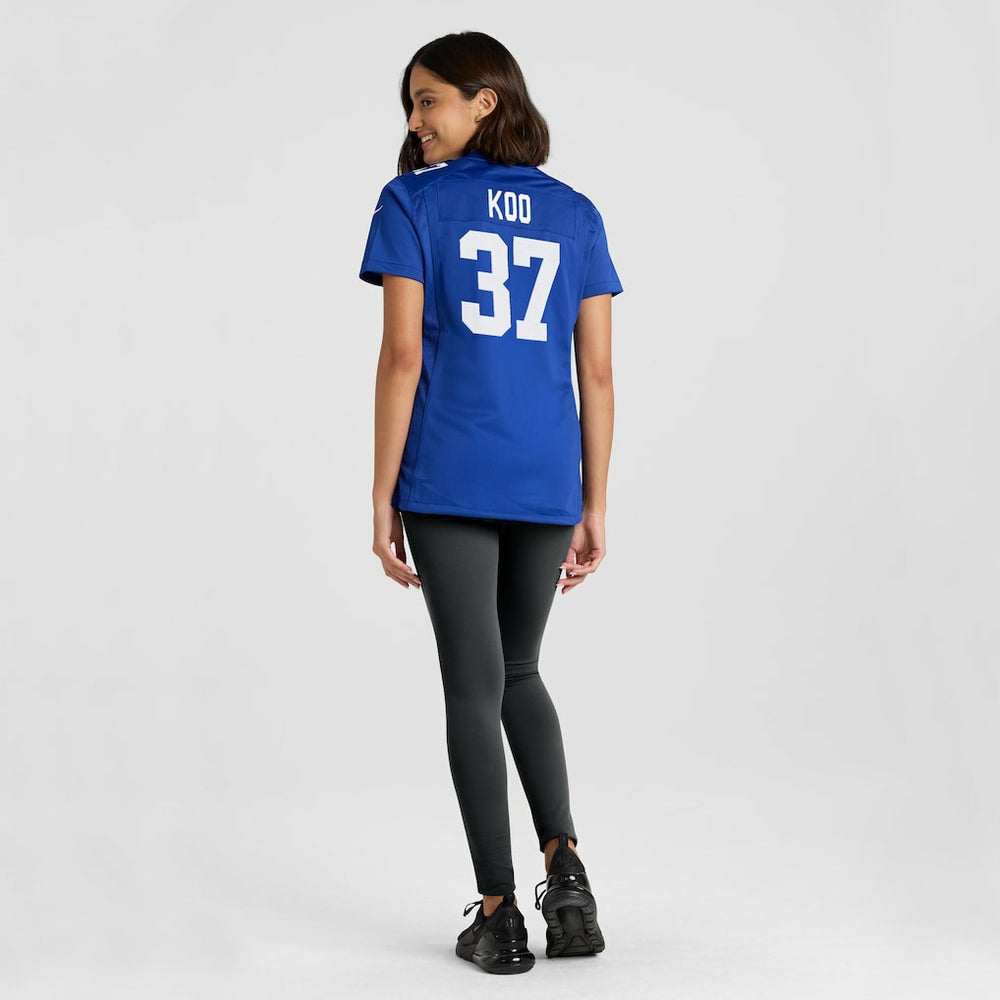 Younghoe Koo New York Giants Women's Team Game Jersey - Royal Jerseys