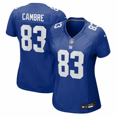 Dalen Cambre New York Giants Women's Team Game Jersey - Royal Jerseys
