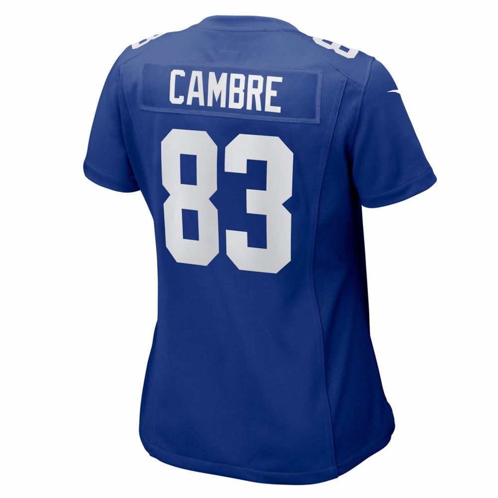 Dalen Cambre New York Giants Women's Team Game Jersey - Royal Jerseys