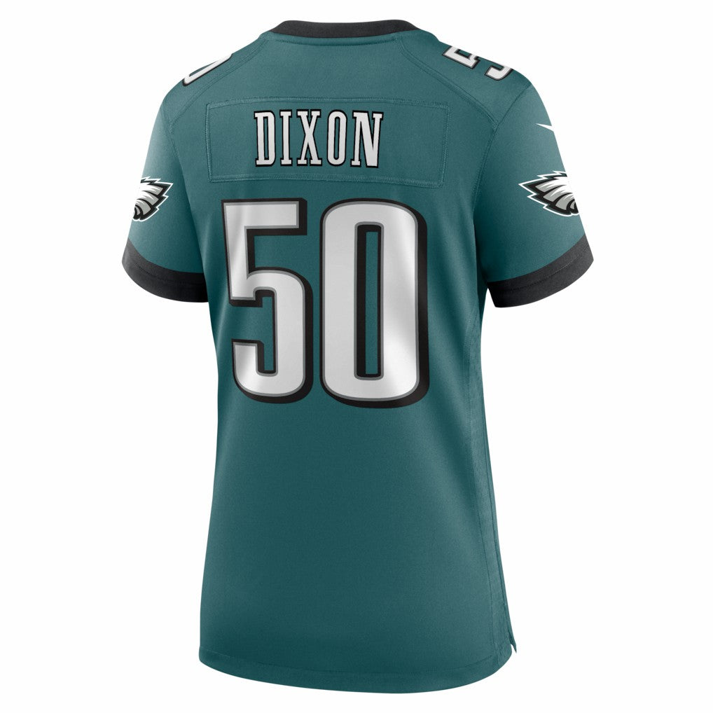 Lance Dixon Philadelphia Eagles Women's Team Game Jersey - Midnight Green Jerseys