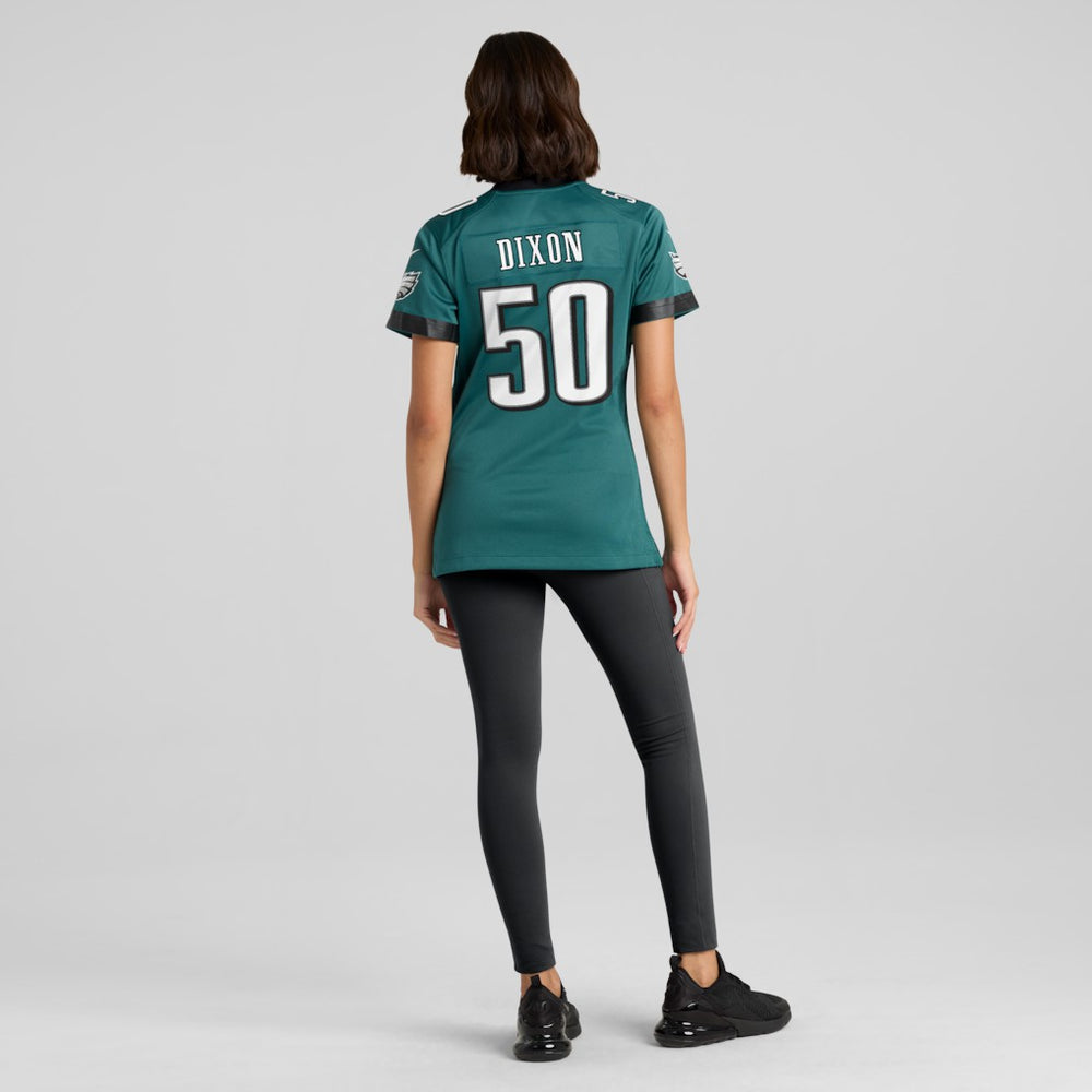 Lance Dixon Philadelphia Eagles Women's Team Game Jersey - Midnight Green Jerseys