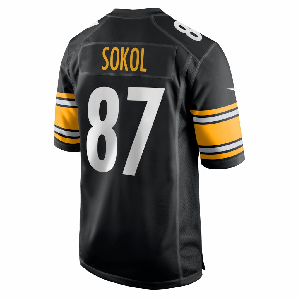 Matt Sokol Pittsburgh Steelers Team Game Jersey - Black Jerseys