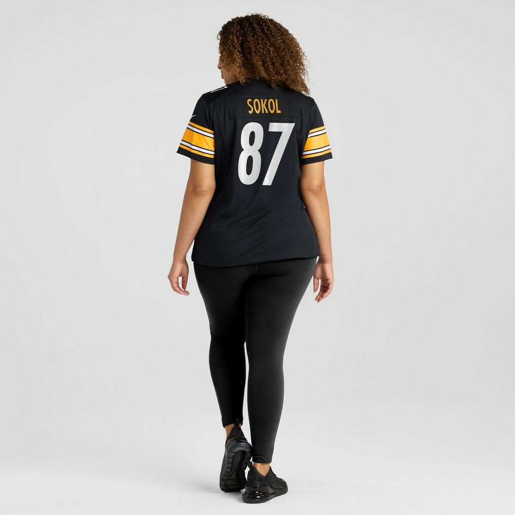 Matt Sokol Pittsburgh Steelers Women's Team Game Jersey - Black Jerseys