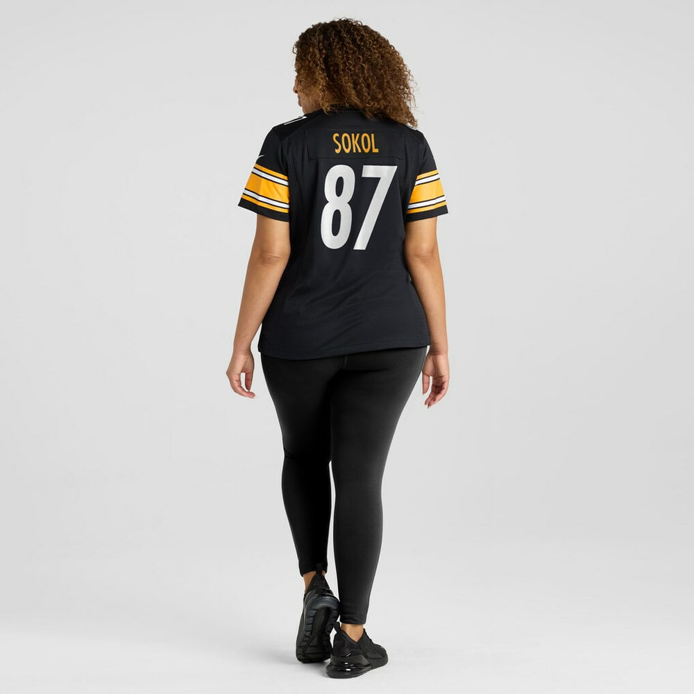 Matt Sokol Pittsburgh Steelers Women's Team Game Jersey - Black Jerseys