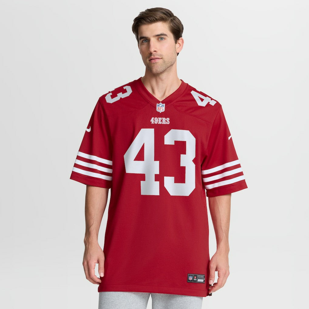 Messiah Swinson San Francisco 49ers Team Game Jersey - Scarlet Jerseys
