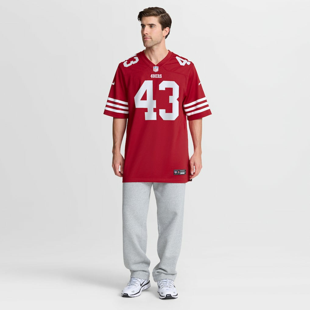 Messiah Swinson San Francisco 49ers Team Game Jersey - Scarlet Jerseys