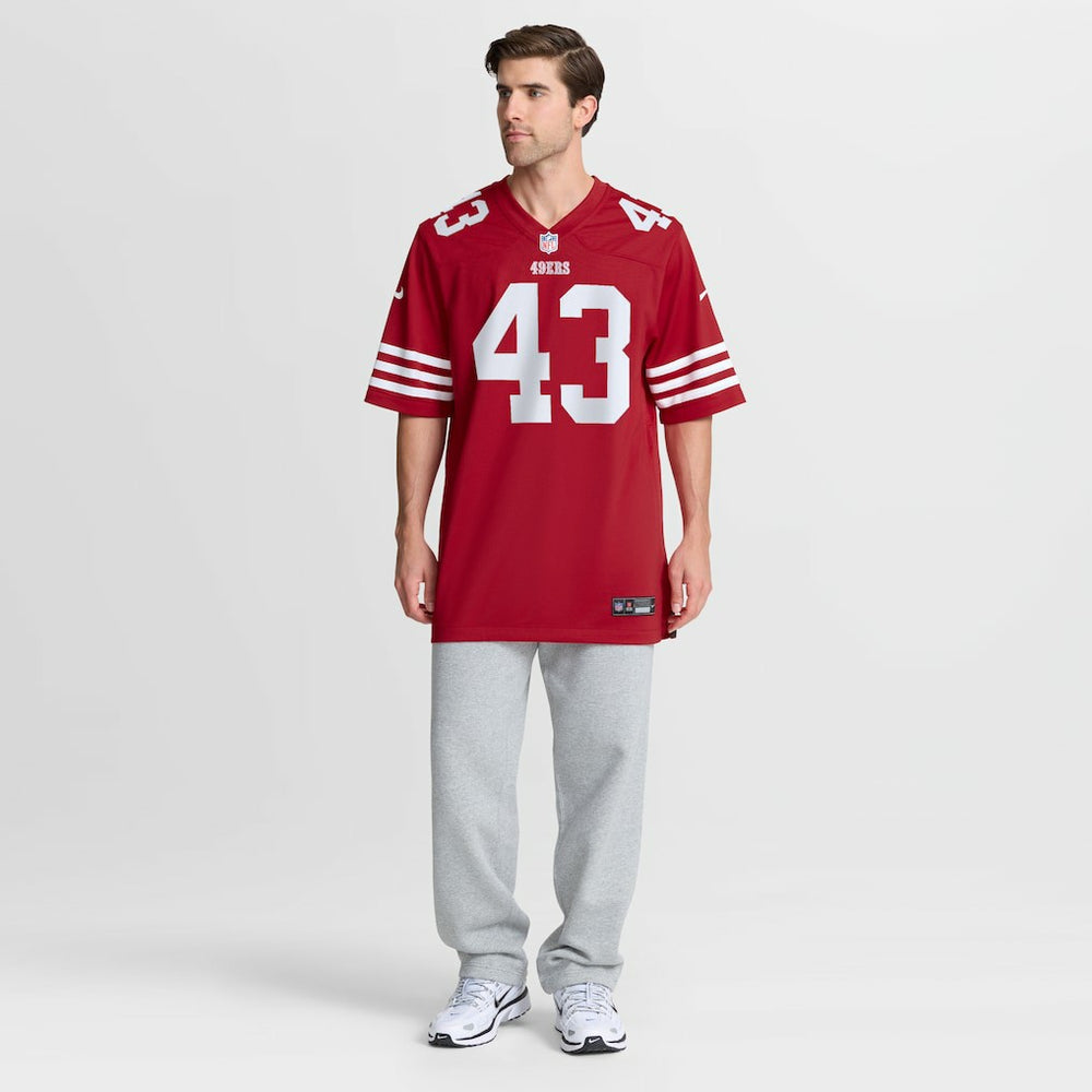 Messiah Swinson San Francisco 49ers Team Game Jersey - Scarlet Jerseys