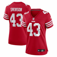 Messiah Swinson San Francisco 49ers Women's Team Game Jersey - Scarlet Jerseys