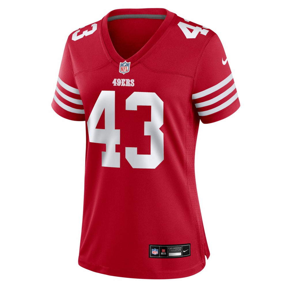 Messiah Swinson San Francisco 49ers Women's Team Game Jersey - Scarlet Jerseys