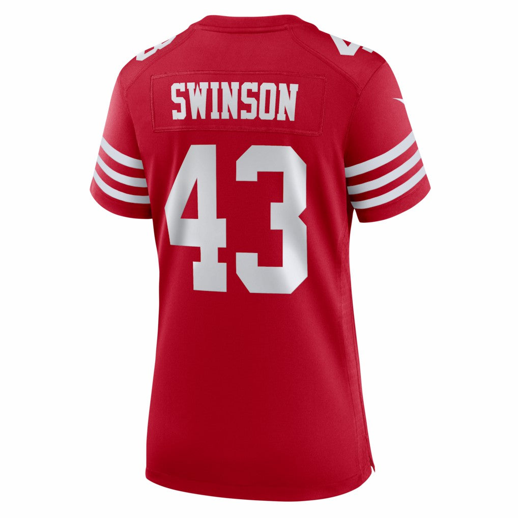 Messiah Swinson San Francisco 49ers Women's Team Game Jersey - Scarlet Jerseys