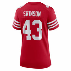Messiah Swinson San Francisco 49ers Women's Team Game Jersey - Scarlet Jerseys