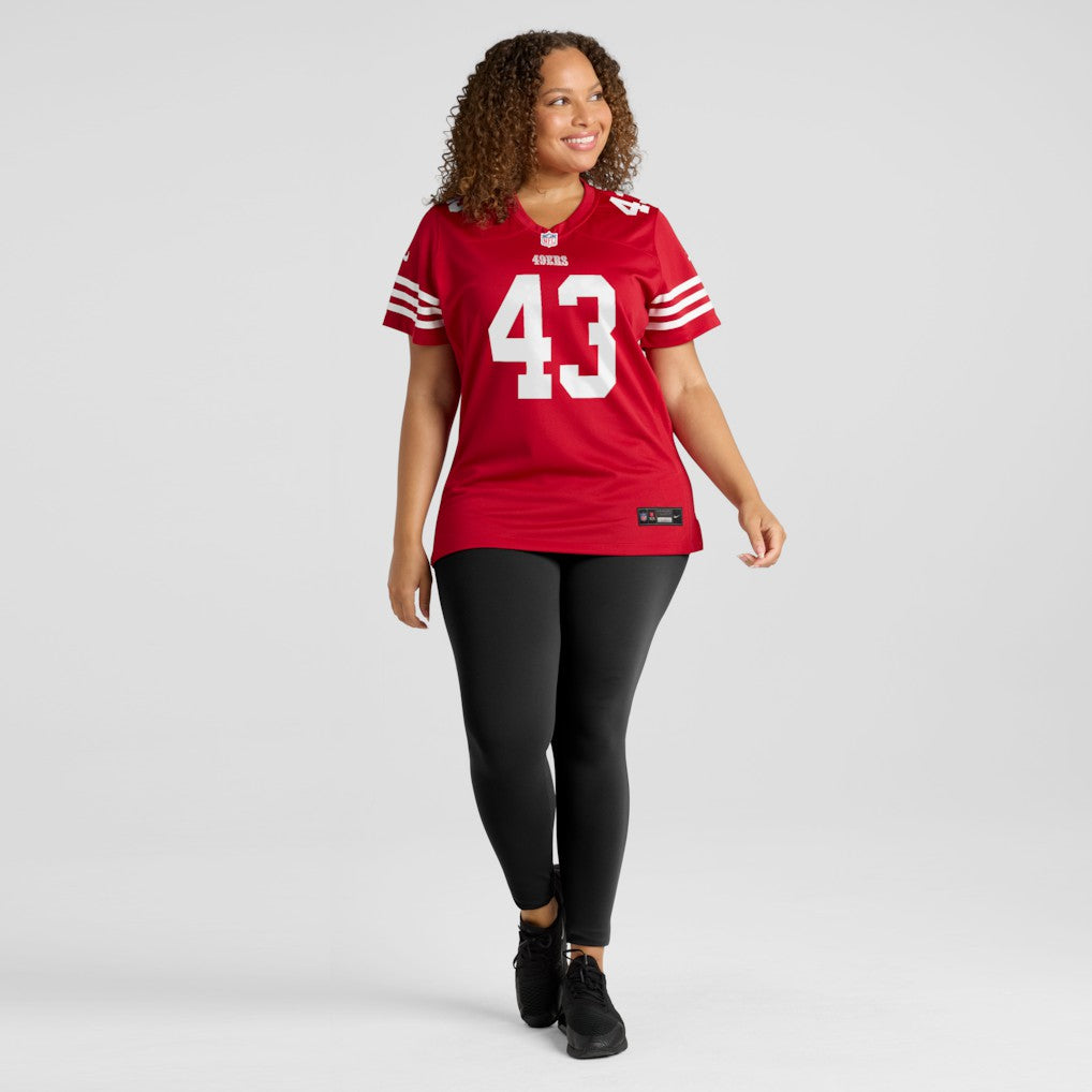 Messiah Swinson San Francisco 49ers Women's Team Game Jersey - Scarlet Jerseys