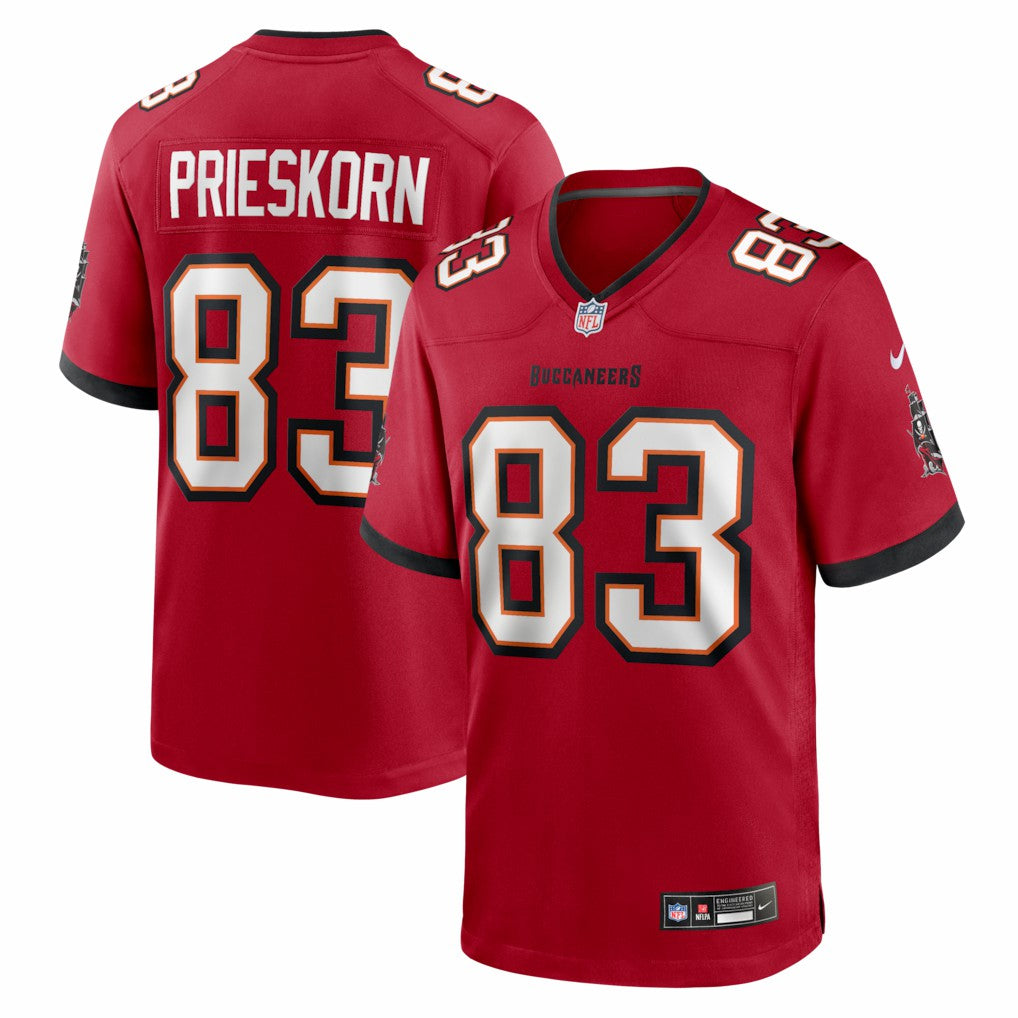 Caden Prieskorn Tampa Bay Buccaneers Team Game Jersey - Red Jerseys
