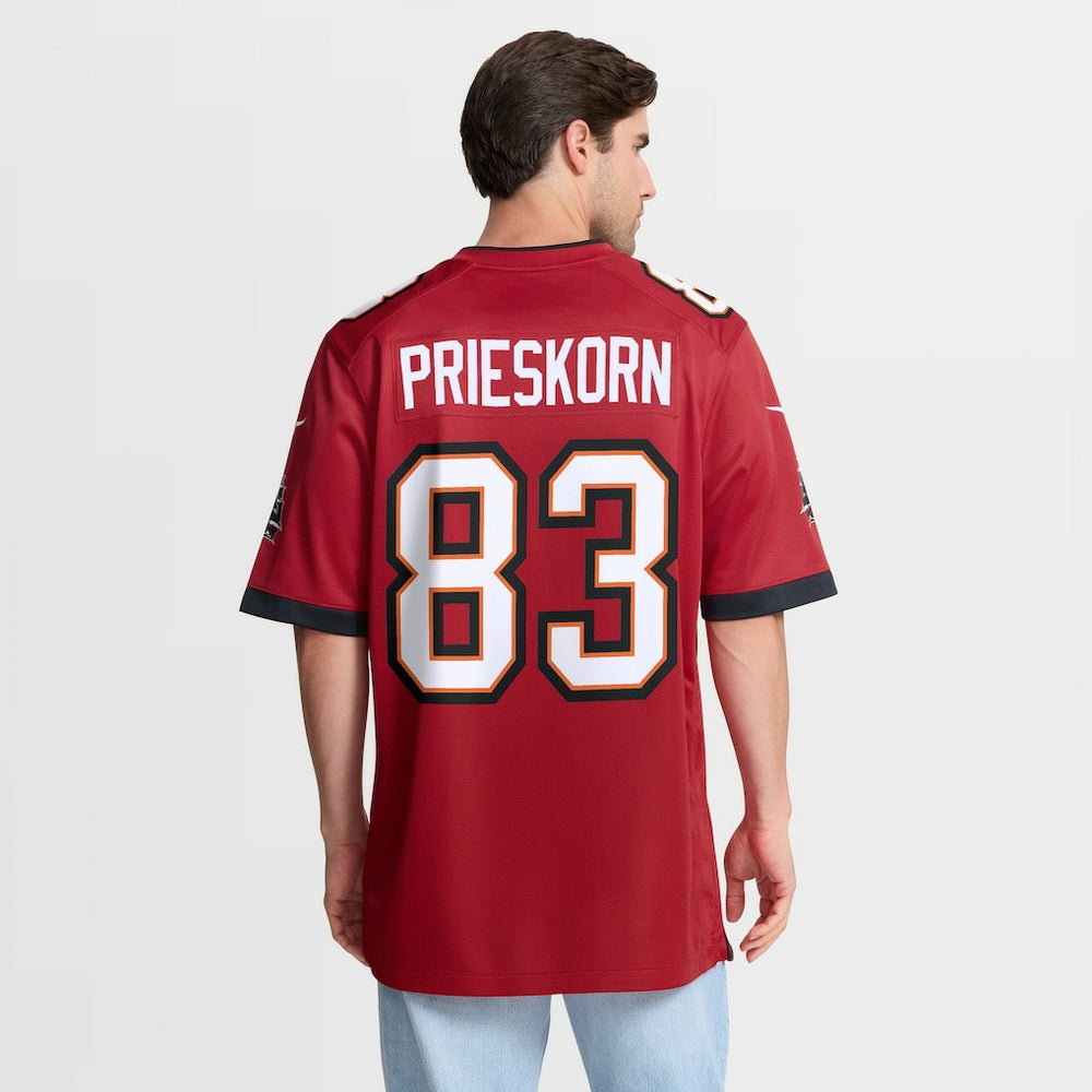 Caden Prieskorn Tampa Bay Buccaneers Team Game Jersey - Red Jerseys
