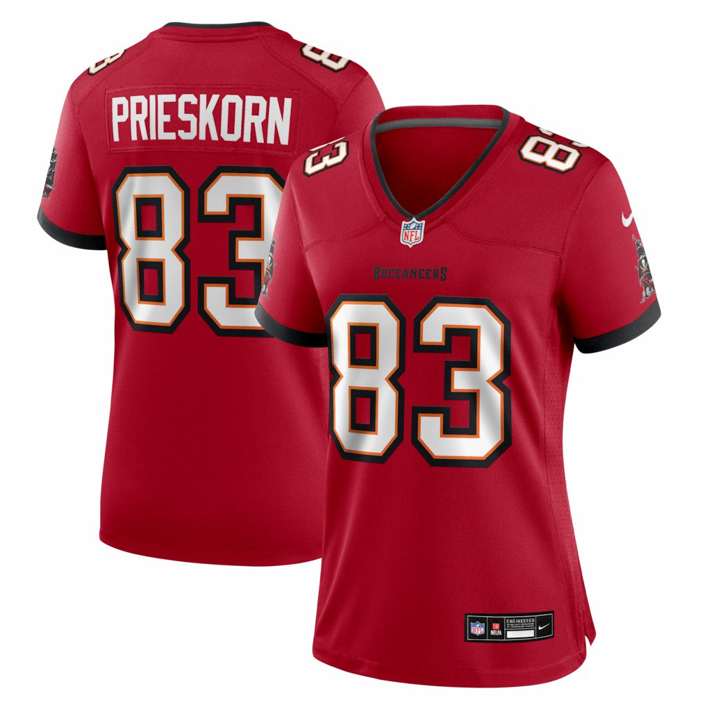 Caden Prieskorn Tampa Bay Buccaneers Women's Team Game Jersey - Red Jerseys